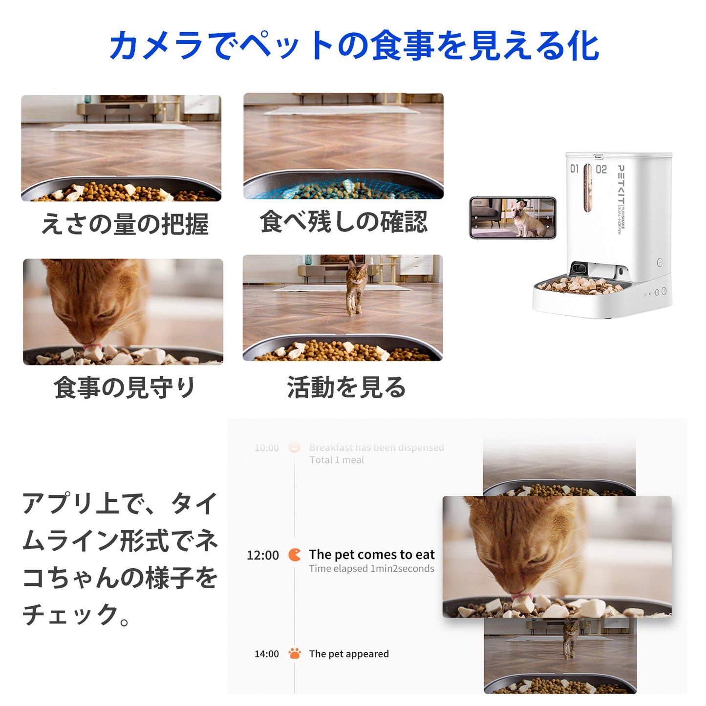 AIカメラ付き大容量自動給餌機 / P591