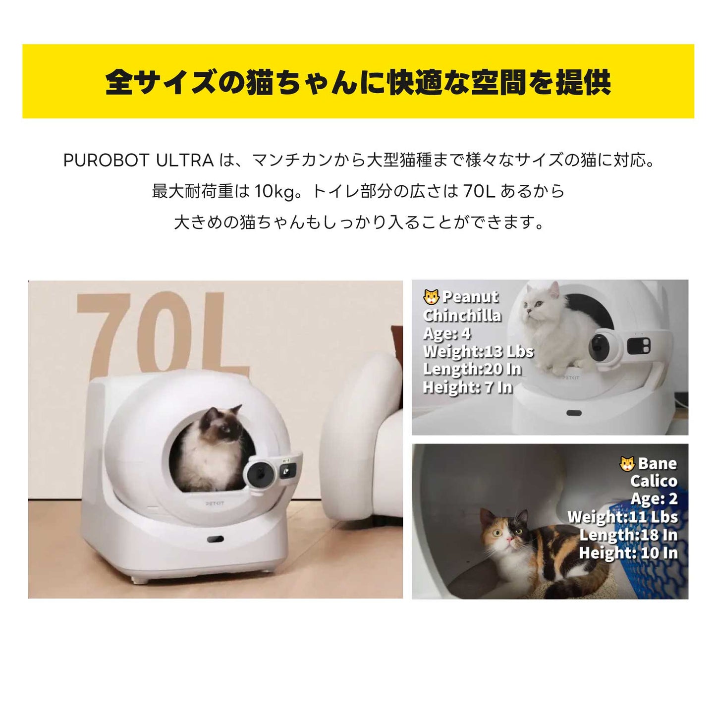 AIカメラ付き全自動猫トイレ / P9903