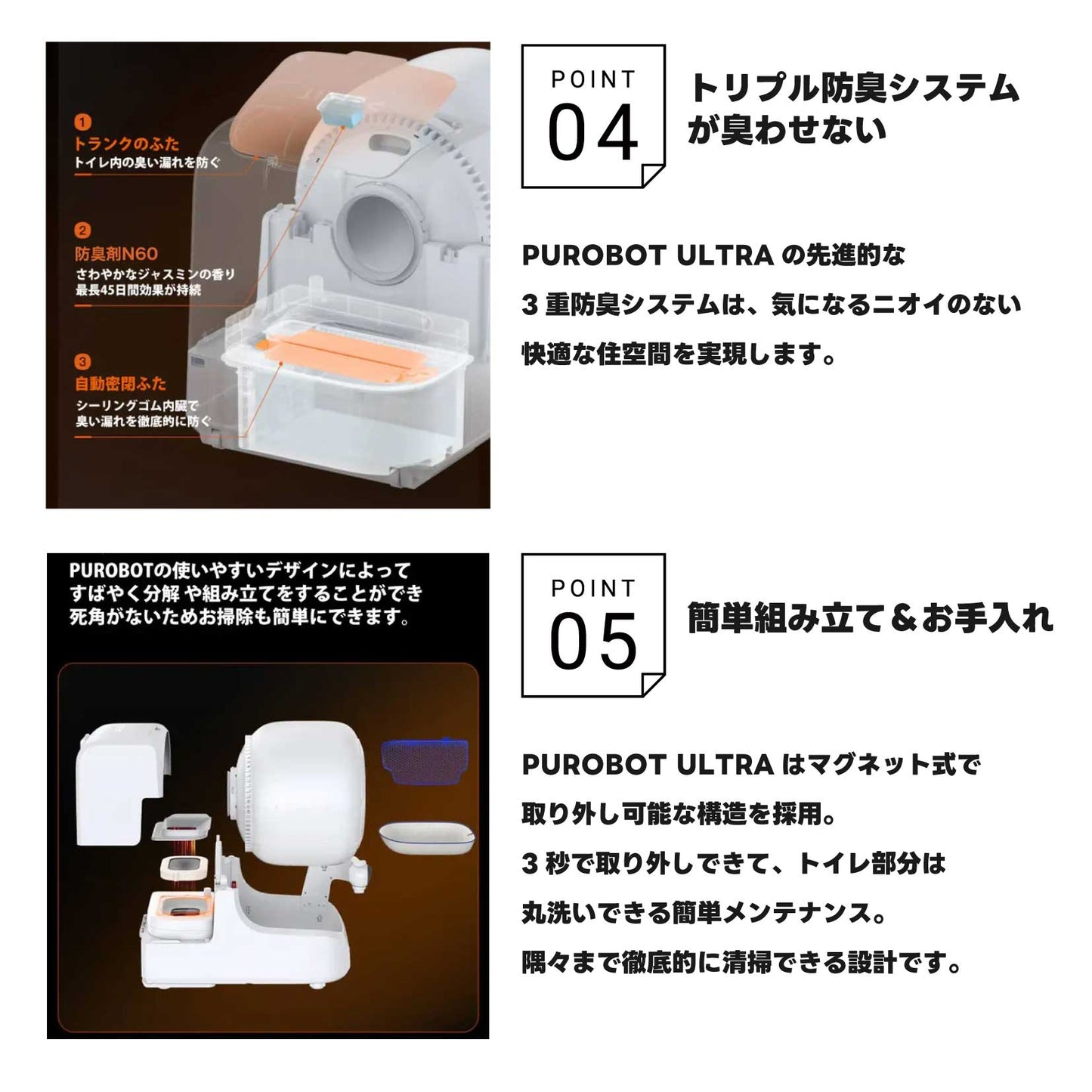 AIカメラ付き全自動猫トイレ / P9903